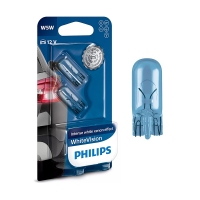 PHILIPS WhiteVision W5W 12V 5W W2.1x9.5d, набор 2шт 12961NBVB2